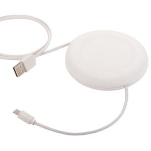 New Canada life Nebula Wireless Charging Pad with Integrated 2 In 1 Cable White